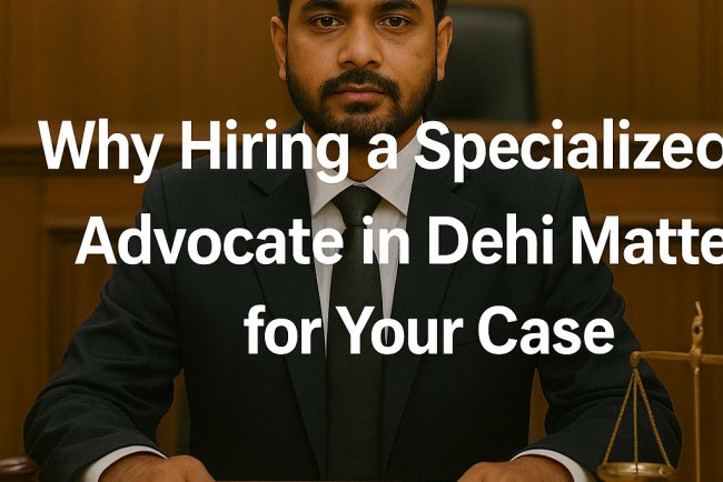 Why Hiring a Specialized Advocate in Delhi Can Make or Break Your Case