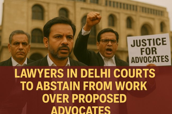 Lawyers in Delhi Courts to Abstain from Work Over Proposed Advocates
