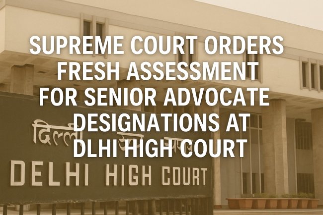 Supreme Court Orders Fresh Assessment for Senior Advocate Designations at Delhi High Court