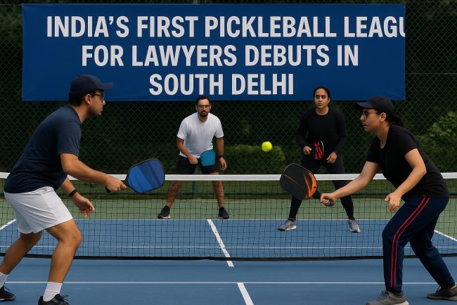 India’s First Pickleball League for Lawyers Debuts in South Delhi