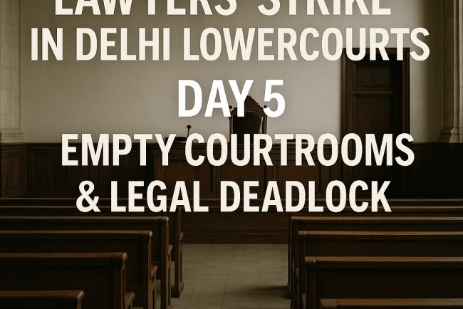 Lawyers' Strike in Delhi Lower Courts Day 5 Empty Courtrooms & Legal Deadlock
