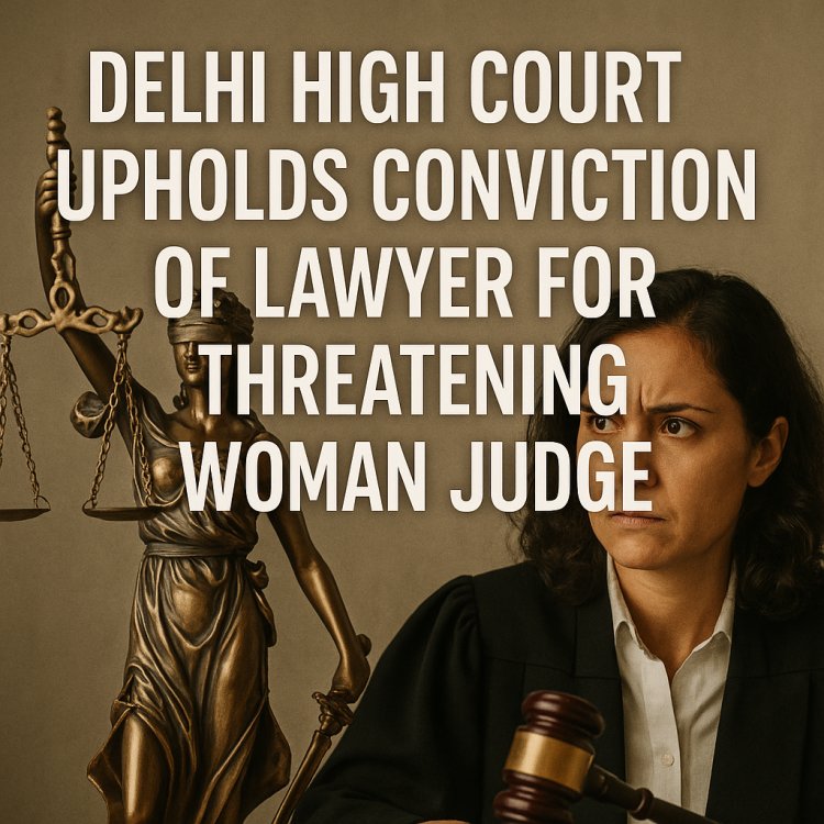 Delhi High Court Upholds Conviction of Lawyer for Threatening Woman Judge