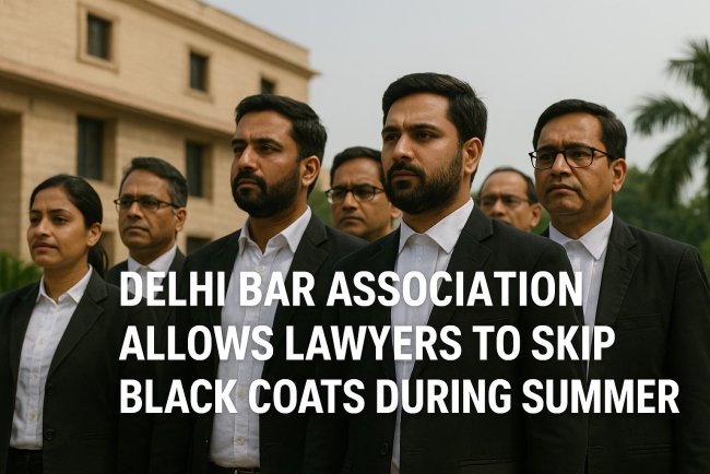 Delhi Bar Association Allows Lawyers to Skip Black Coats During Summer